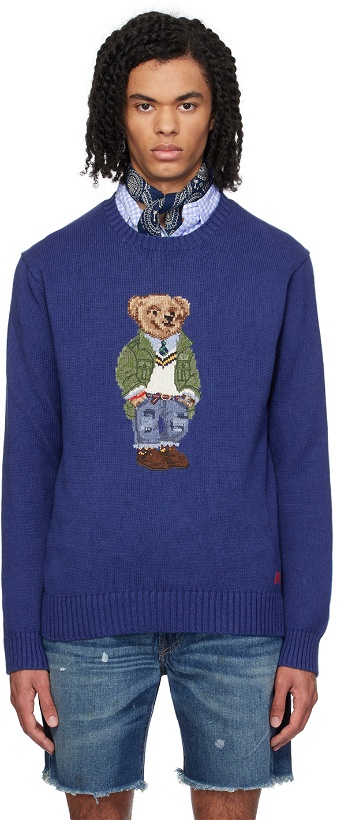 Photo: Polo Ralph Lauren Blue Polo Bear Sweater