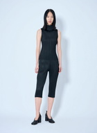 Pleats Please Issey Miyake Sleeveless Ribbed High-Neck Top