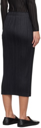 PLEATS PLEASE ISSEY MIYAKE Black Thicker Bottoms 1 Midi Skirt