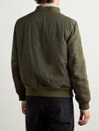 Yves Salomon - Reversible Shell and Shearling Bomber Jacket - Green