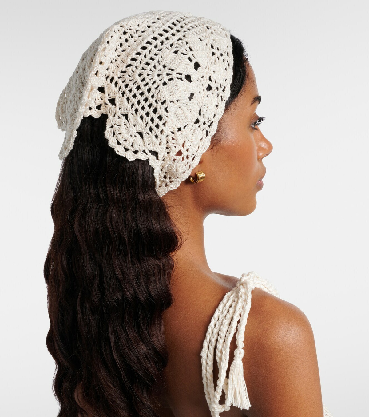 Anna Kosturova Crochet cotton scarf