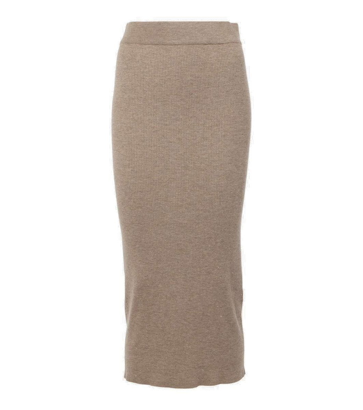 Photo: Brunello Cucinelli Knitted midi skirt