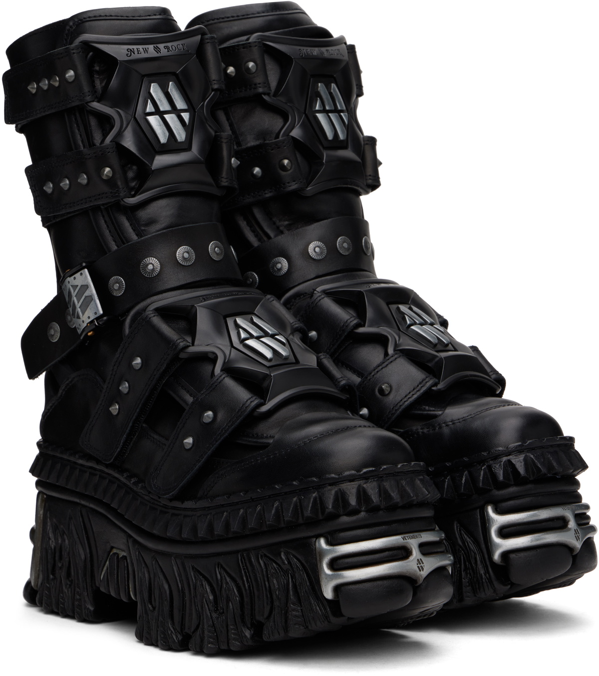 VETEMENTS Black New Rock Edition Gamer Boots