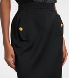 Alessandra Rich Virgin wool pencil skirt