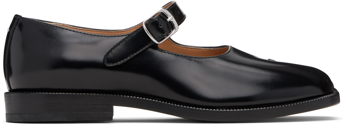 Maison Margiela Black Grained Stitch Camden Loafers Maison
