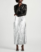 Jijil Womens Maxi skirt in Silver