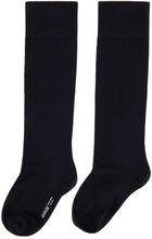 Wolford Black Velvet Knee-High Socks