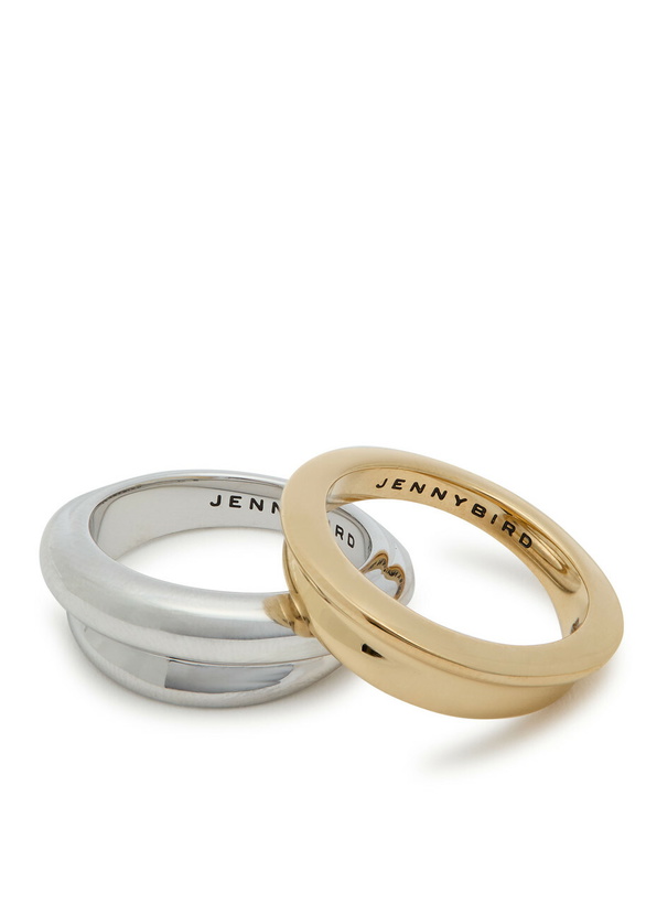 Photo: Jenny Bird Lennon Rings set of two Gold