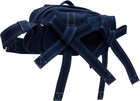 Simone Rocha Blue Beaded Classic Bow Crossbody Bag