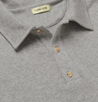 De Bonne Facture - Mélange Cotton-Jersey Polo Shirt - Gray