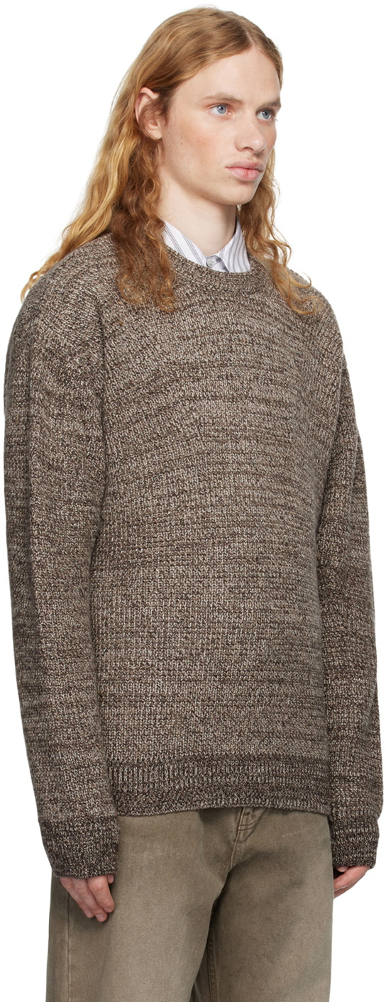 COOR Brown Cashpop Tweed Sweater