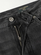 Dolce&Gabbana - Straight-Leg Logo-Appliquéd Jeans - Blue