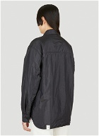 Boxy Overshirt Jacket in Black