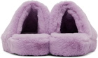 Versace Purple 'La Medusa' Slippers