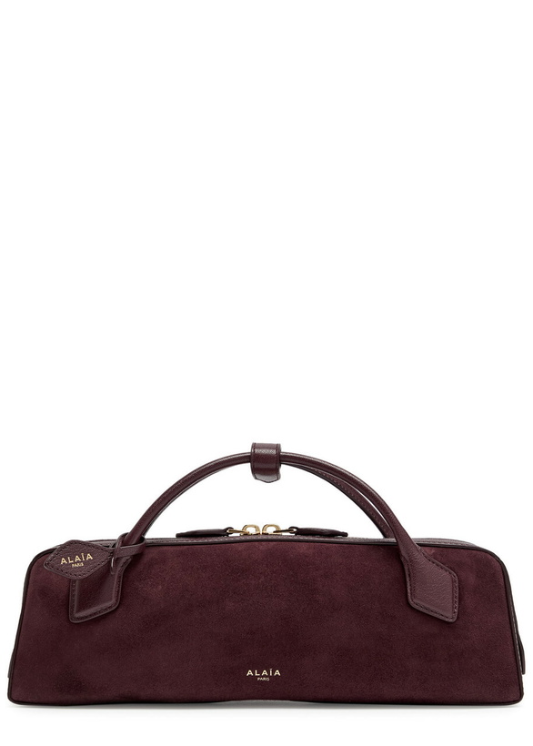 Photo: Alaïa Le Teckel Suede Clutch - Burgundy - One Size