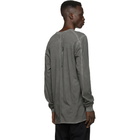 11 by Boris Bidjan Saberi Grey Dye Long Sleeve T-Shirt