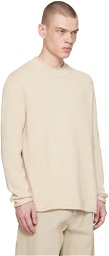 Filippa K Beige Rolled Edge Sweater