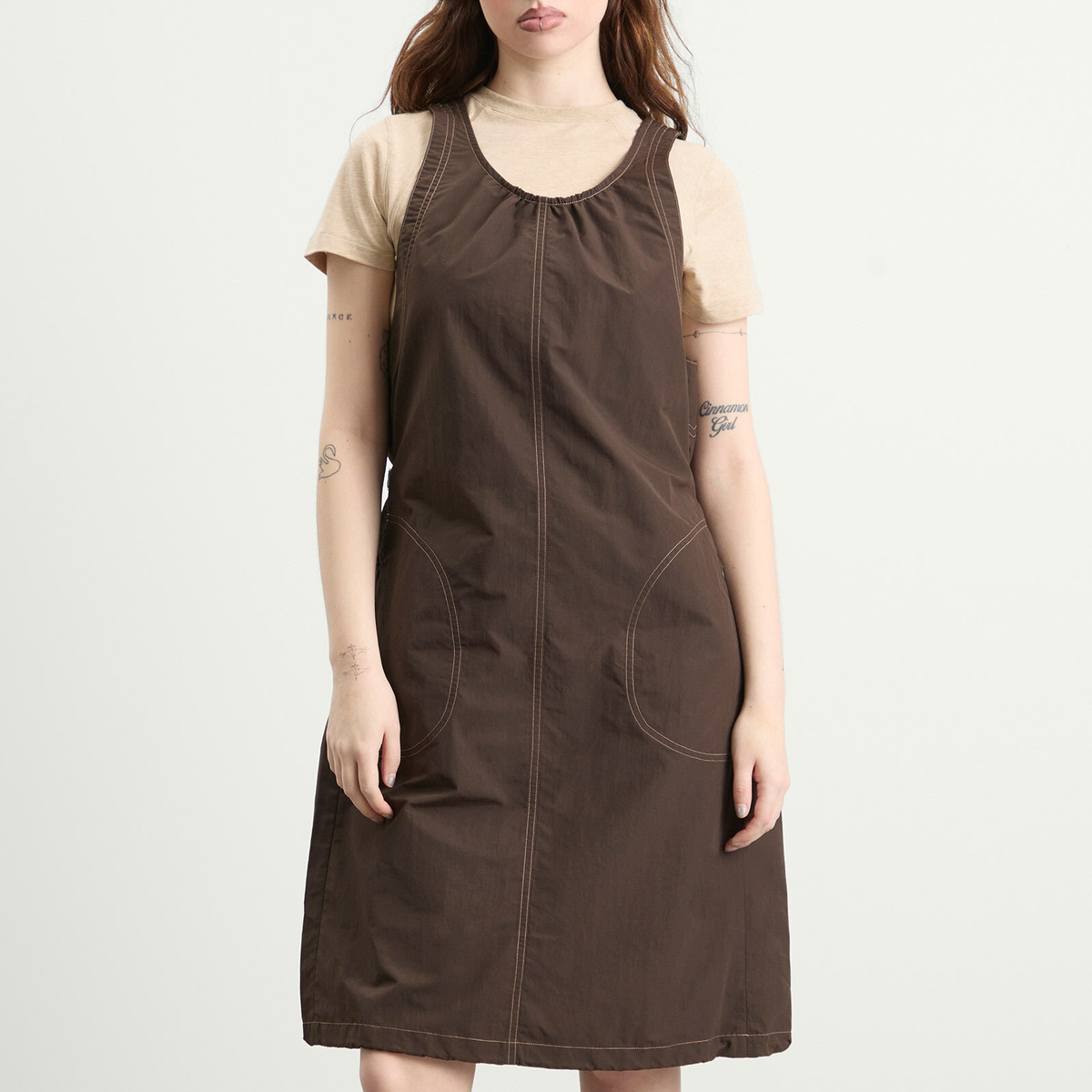 Gramicci Women's Nylon Dress in Chocolate