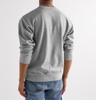 Isabel Marant - Mike Flocked Cotton-Blend Jersey Sweatshirt - Gray