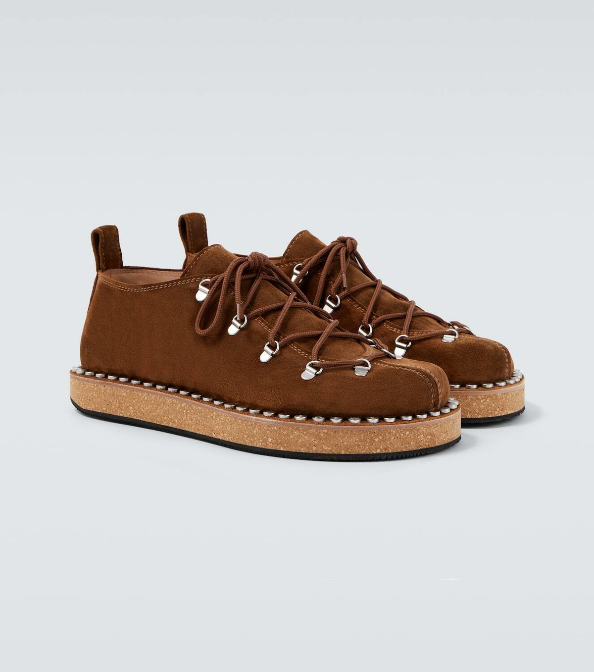 Loewe Rivet studded suede shoes