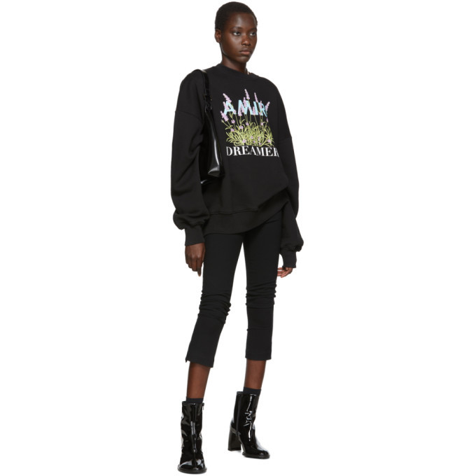 AMIRI ブラック フラワープリント トレーナー Amiri Black Flower Dreamer Sweatshirt Amiri