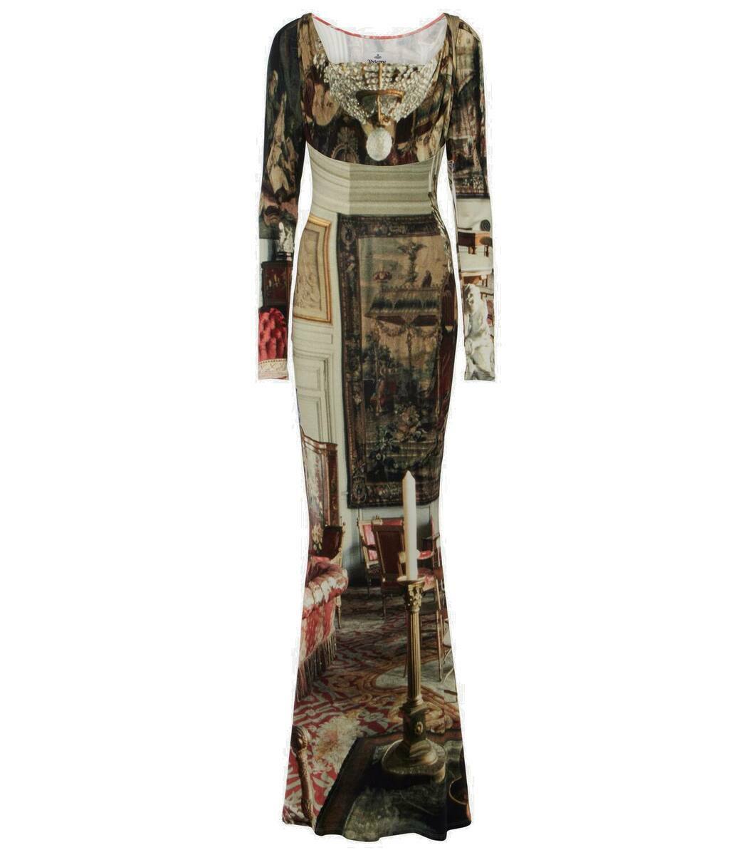 VIVIENNE WESTWOOD ワンピース Saloon printed maxi dress962882 Vivienne Westwood Saloon printed maxi dress Vivienne Westwood