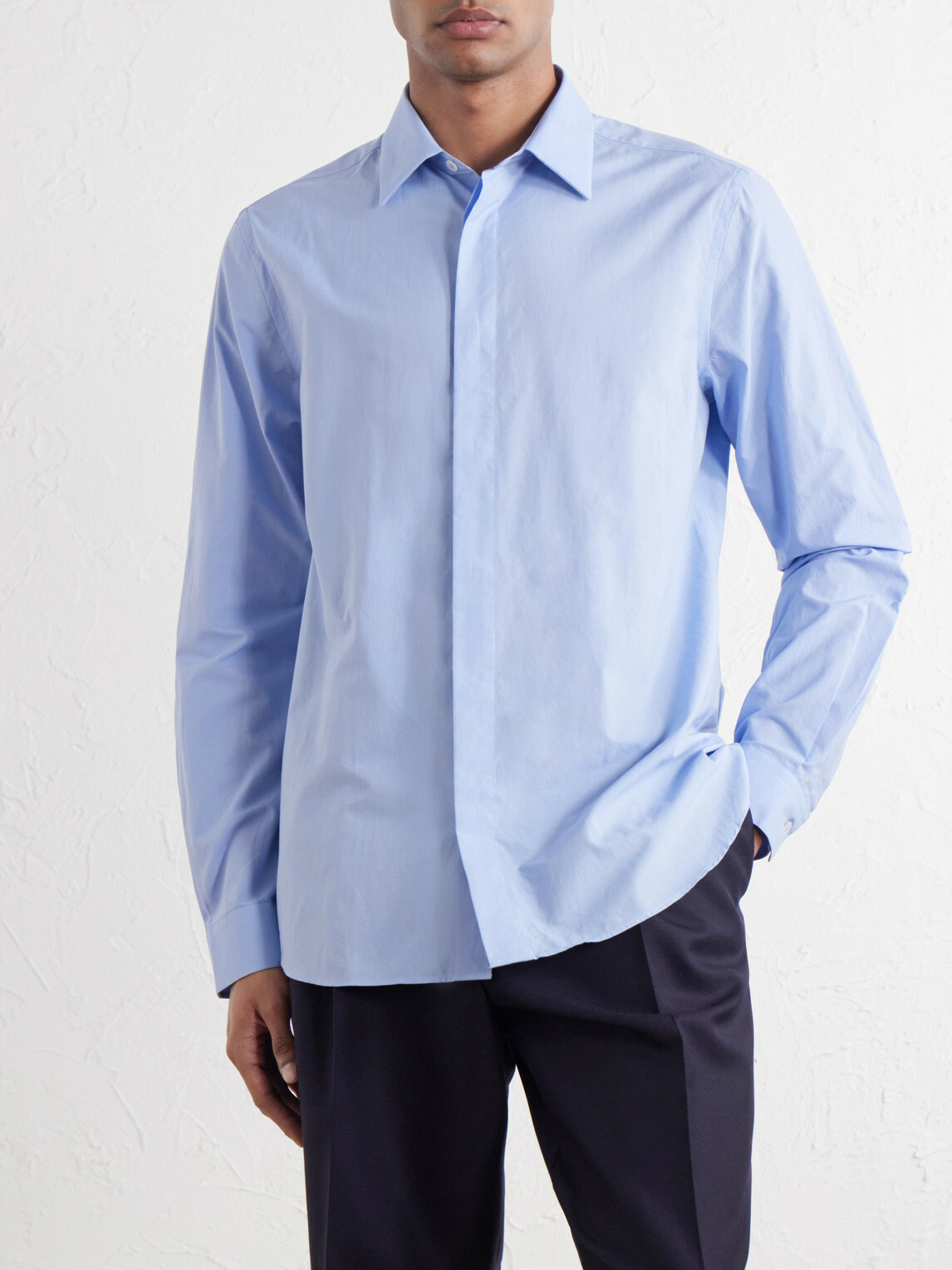 Paul Smith - Cotton-Poplin Shirt - Blue