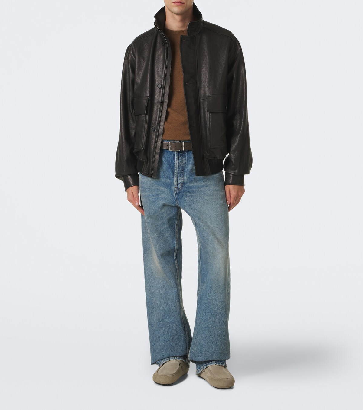 Tod's Gommino® shearling-lined suede mules