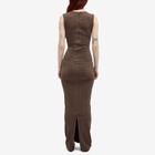 Entire Studios Women's Sleeveless Maxi Dress in Brunette