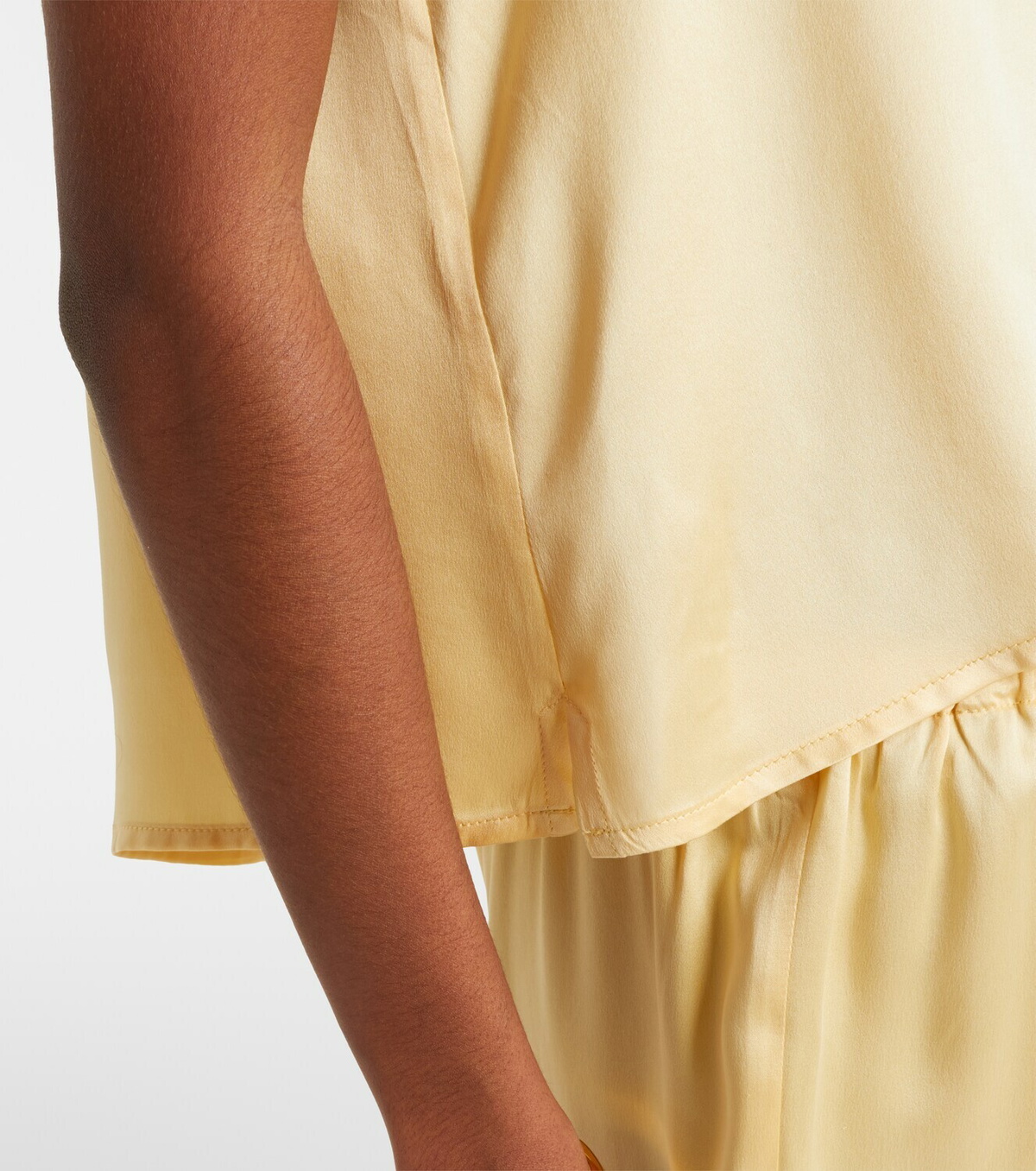 Asceno Sofia silk charmeuse tank top