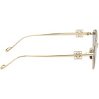 LOEWE Gold Anagram Hexagonal Sunglasses
