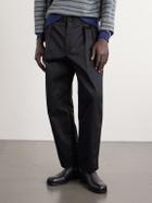 WTAPS - Straight-Leg Pleated Twill Trousers - Black