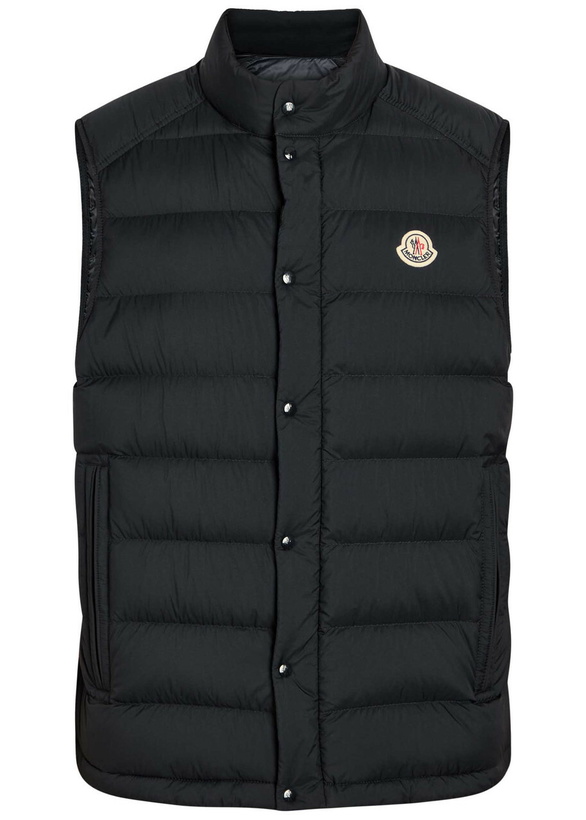 Photo: Moncler Barthe Quilted Shell Gilet Navy