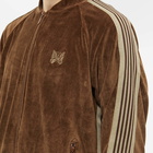 Needles Men's Velour Track Jacket in Brown