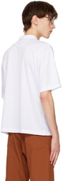 Whim Golf White Half-Zip Polo