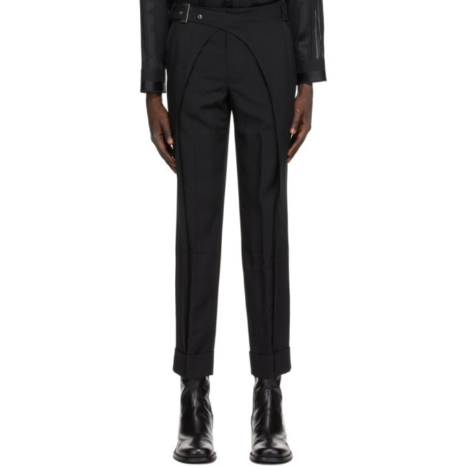 Photo: Situationist SSENSE Exclusive Black Wool Double Arch Trousers