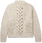 Isabel Marant - Jiarrenh Oversized Cable-Knit Wool-Blend Sweater - Neutrals