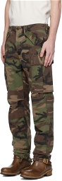 RRL Brown & Khaki Regiment Cargo Pants