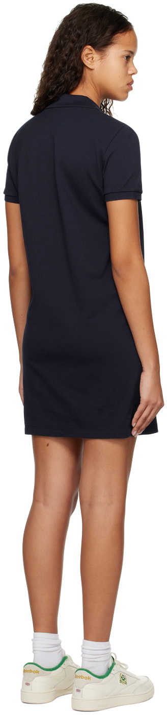 Lacoste Navy Spread Collar Minidress
