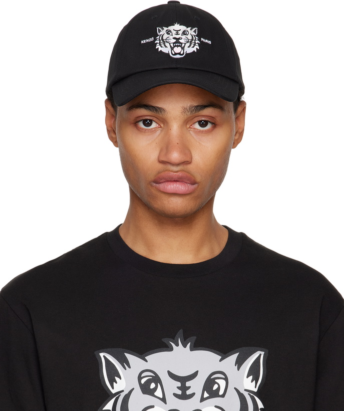 Photo: Kenzo Black Kenzo Paris Logo Graphic Cap