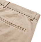 Theory - Caz Stretch-Cotton Twill Trousers - Beige