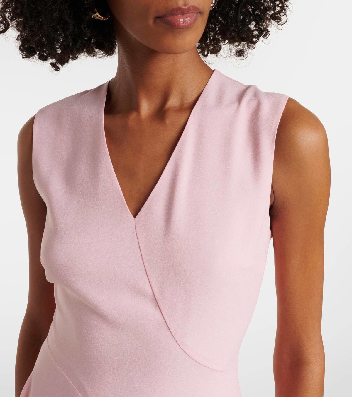 Roksanda Miral asymmetric satin midi dress Roksanda