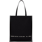 Alexander McQueen Black Graffiti Logo Tote