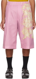 Dries Van Noten Pink Parnell Shorts