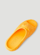Sculpted Medusa Head Slides in Orange