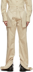 Daniel W. Fletcher Beige Workwear Trousers
