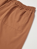 UMIT BENAN B - Julian Cotton and Silk-Blend Drawstring Trousers - Brown - IT 46