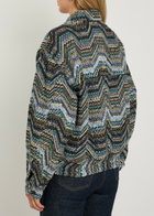 Missoni Zigzag Metallic-knit Jacket Multicoloured