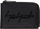YOHJI YAMAMOTO Black Signature Short Wallet