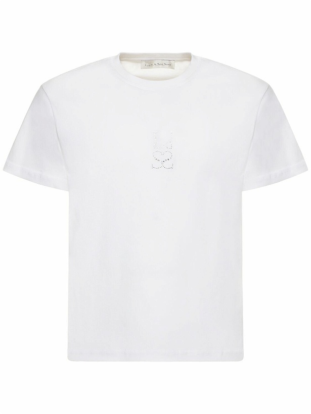 Photo: LUDOVIC DE SAINT SERNIN - Crystal Logo Cotton T-shirt